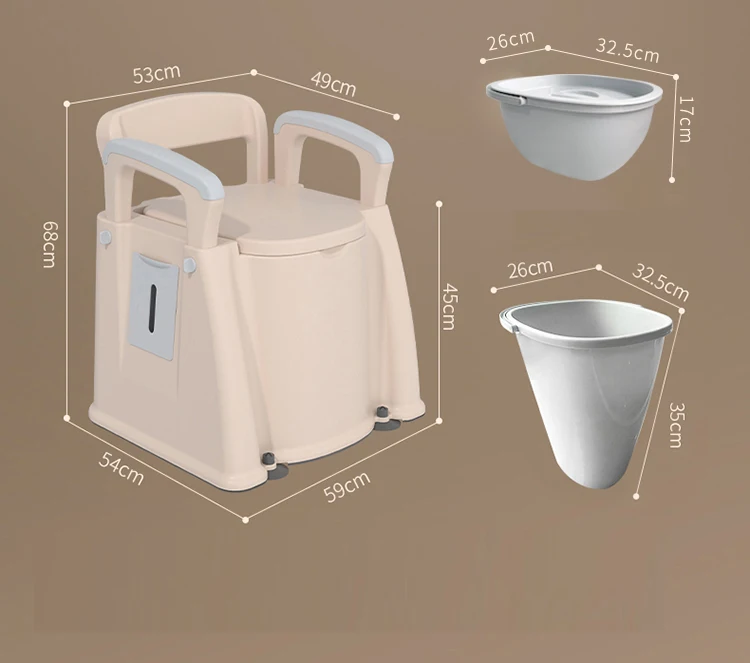 logo customized sell portable toilet for elderly and pregnant woman