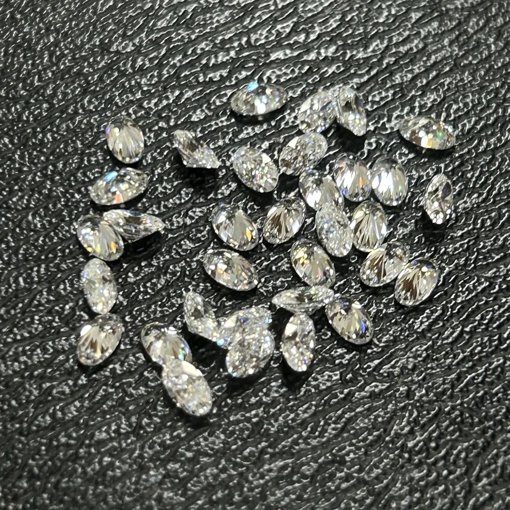 HPHT DEF VS Lab Grown Oval Cut 2x3mm to 5x7mm Small Size Loose Diamonds Per Carat Price