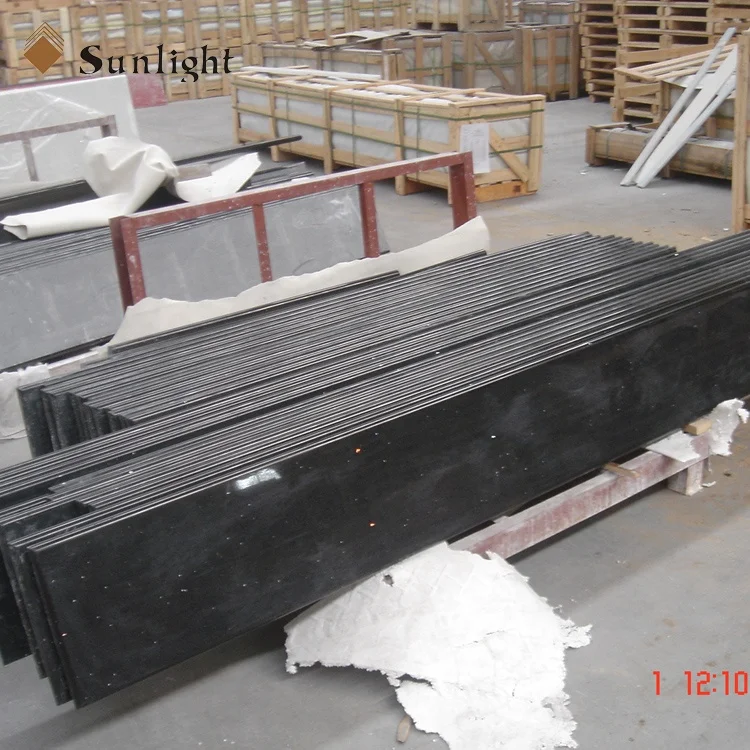 Engineered Black white red  Crystal Quartz Stone Kitchen Countertop with Singe Sink recycled glass soap stone countertops