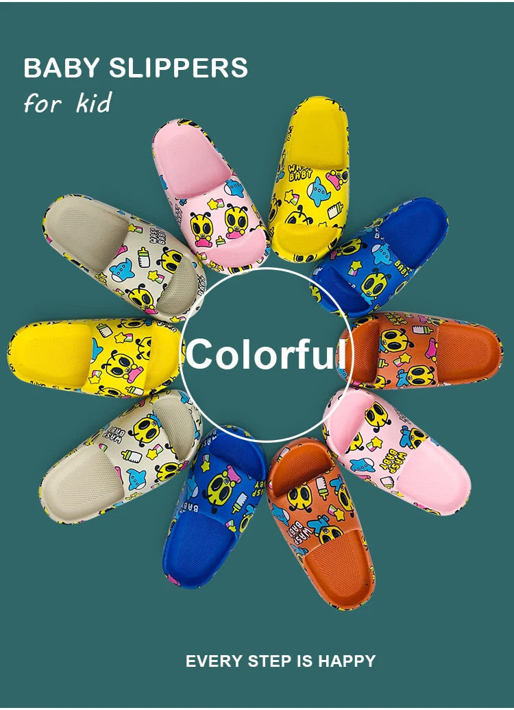2021 Newest little baby boy best designer cartoon slides slippers for kids