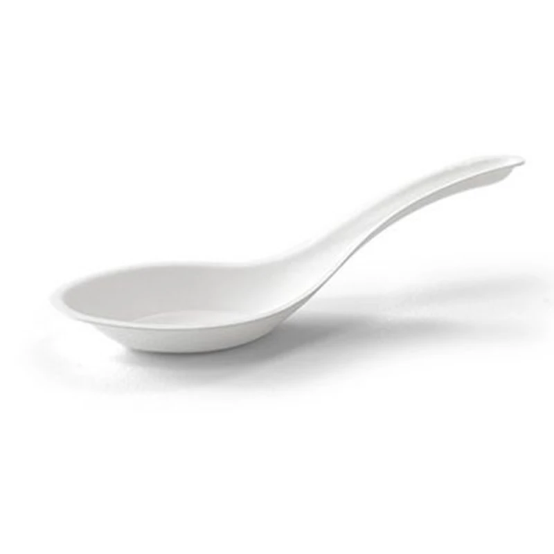 Bagasse Paper Edible Cutlery Heavyweight Disposable Biodegradable Cutlery Compostable Spoons