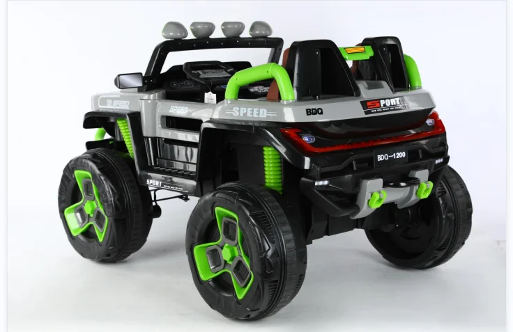 12V Electric 4WD UTV Buggy Double Motor Ride-on Car Kids 2+ Years Big Kids 4x4 Wheel Plastic Material 2 Seat Off-Road Vehicle