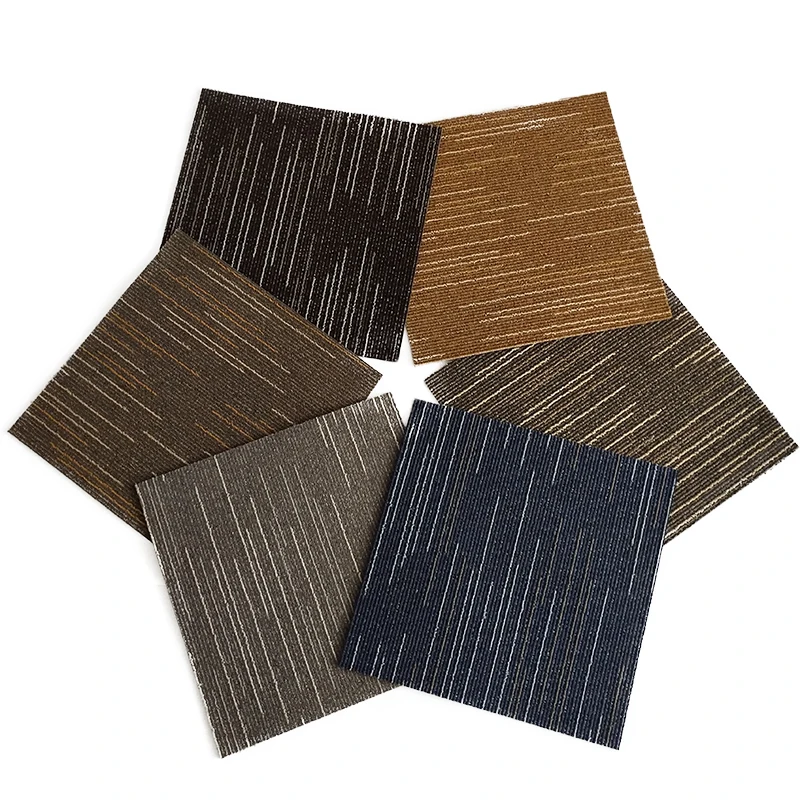 Custom Office Flooring Polypropylene 50x50 Cm Commercial Square Carpet Floor Carpet Tiles Manufacturer