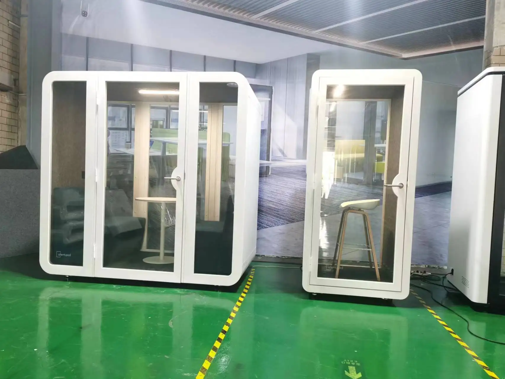 Movable Sound Proof Acoustic Booth For Office Meeting Office Pod Sound-isolated Lounge Space Single Phone Booth