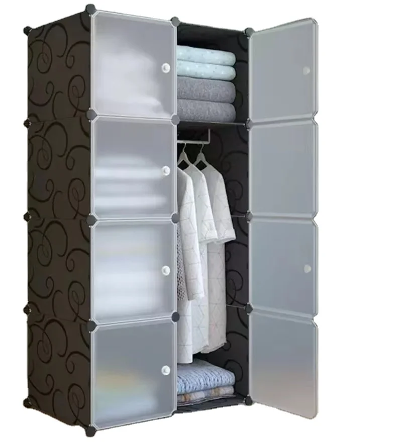 JAYA Unfoldable Diy Bedroom Portable Storage Cloth Designs Girl Cabinet Master Style Online Built Kids Wardrobe Wardrobe Plastic
