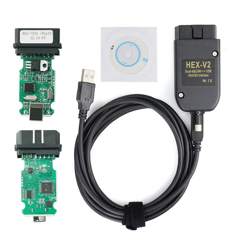 Шестигранная V2 VAG Whiteboard V22.10 V23.3 VCDS 5053 AT162 + FT232 для Volkswagen Audi и более