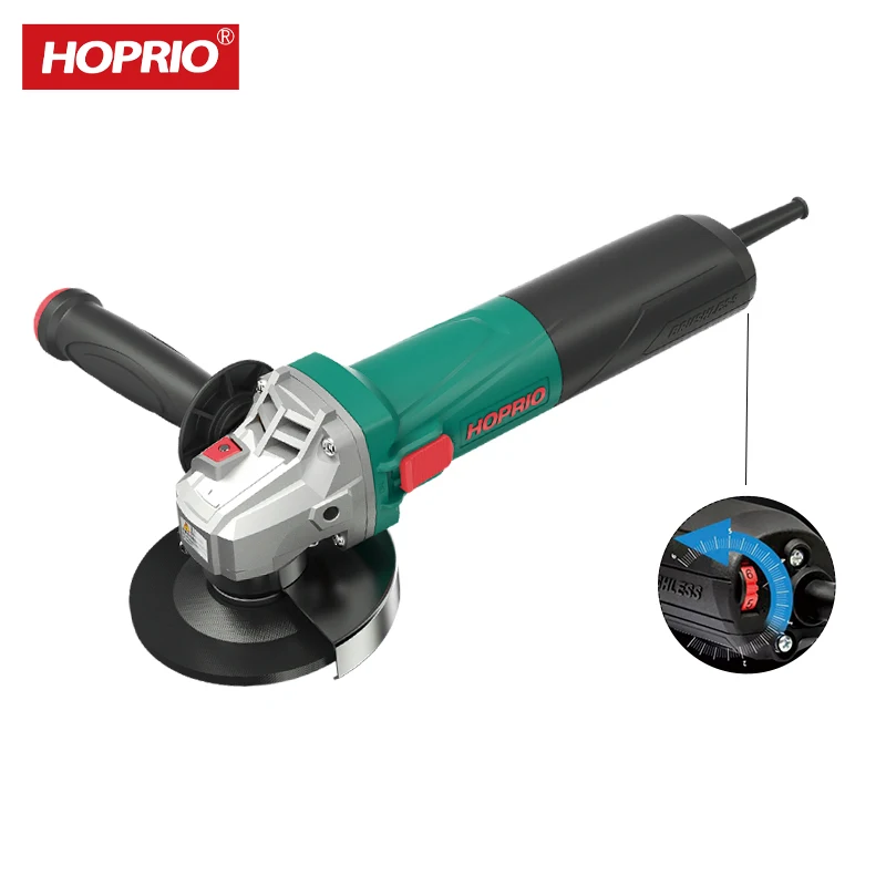 Factory supply 125mm 1150W Side Switch Hand Angle Grinder with Soft Grip Max Duty Motor Indusrry Grade