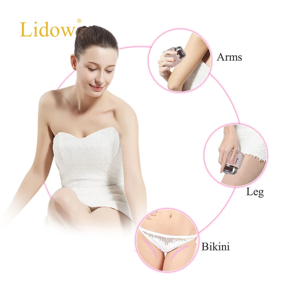 LIDOW Portable Mini Lady Personal Shaver Razor Magnetic Charge Women Hair Removal  Bikini Trimmer Epilator for Body