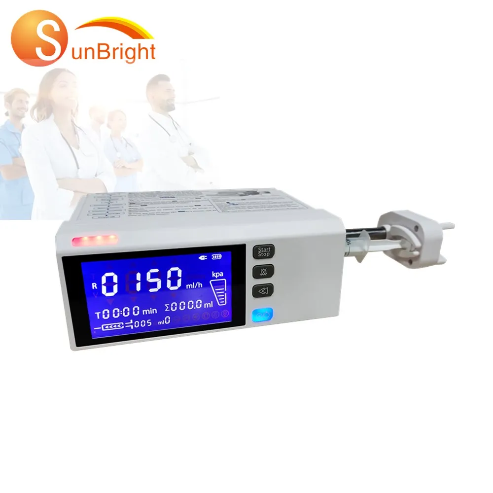 Sunbright Full digital portable vetrinary Syringe pump set Top 1 mini handheld pet clinic electric Syringe pump