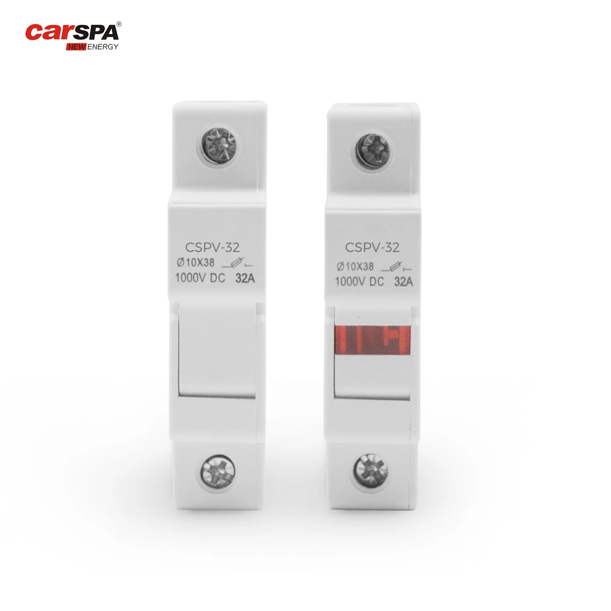 carspa 1A/2A/3A/4A/5A/6A/8A/10A/12A/15A/16A/20A/25A/30A/32A  IEC Electric Fuse Box Dc Fuse Solar