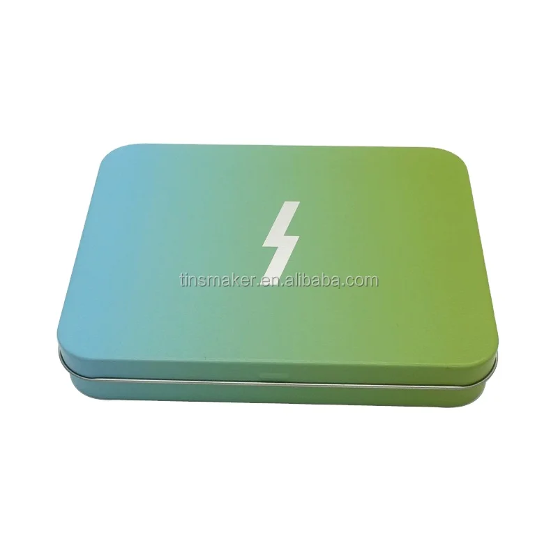 Top quality makeup tools perfume packaging metal tin boxes with hinged lid