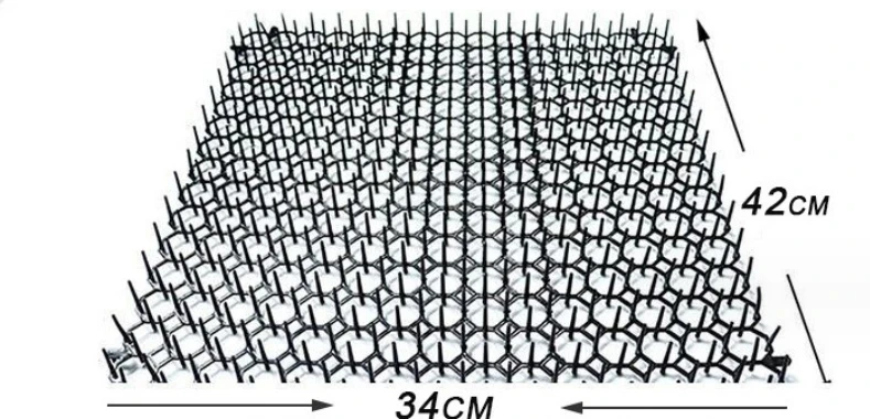 Wholesales Protect Garden Plant Anti Cat Dog Bird Repellent Spikes Mat Freely Spliced Anti-Cat Prickle Mat