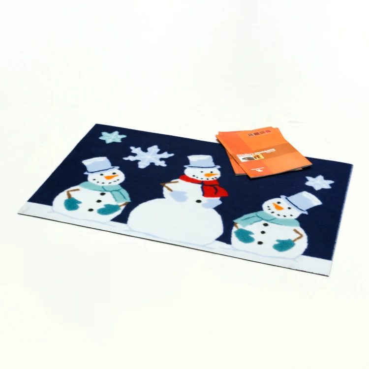 
Wholesale on sale PET backing non slip home use floor nonwoven customize print door mat 