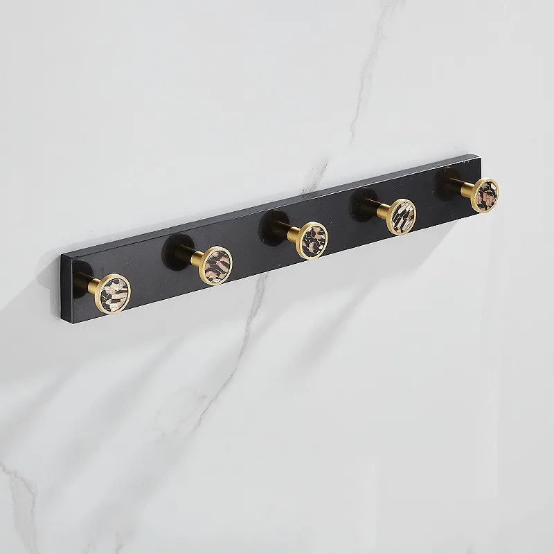 Bathroom Toilet Bathroom Hardware Pendant Set Brass European Bath Towel Rack Black Towel Rack Set
