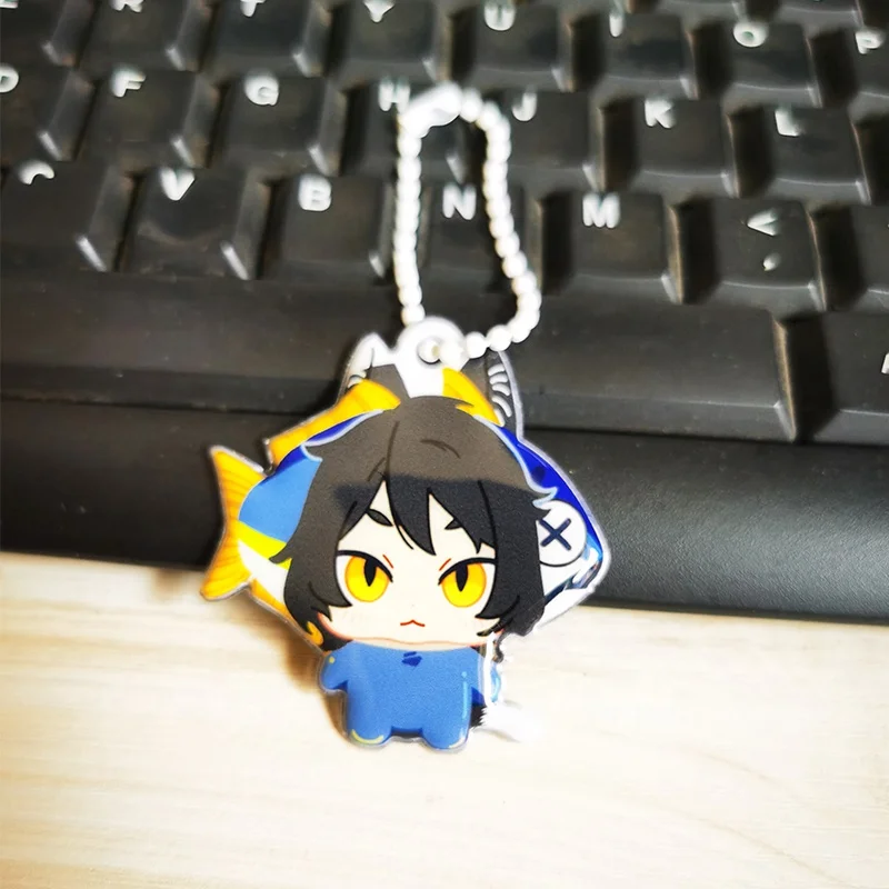 Hot Selling Custom Printed Double Side Anime Cute Women Soft Plastic Cool Custom PVC Puffy Keychain