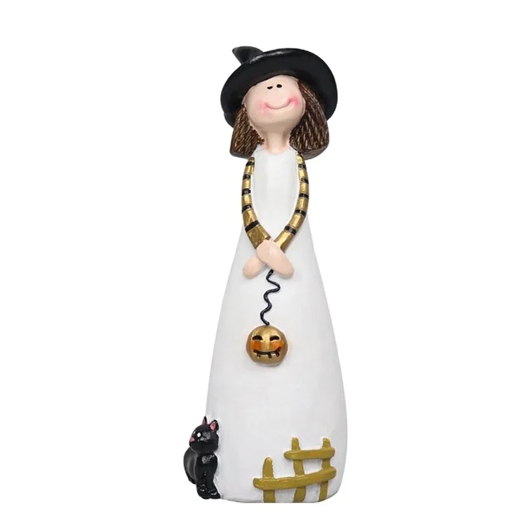 Custom Witch Figurine Customized Resin Halloween  Witch Doll Home Decor