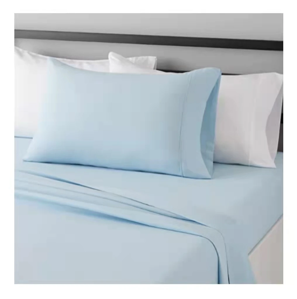400TC Egyptian Cotton Queen Size Sheet Set Bedding Sets Pillowcase Egyptian Sateen Sheets Pure Cotton Bedding Set For All Season