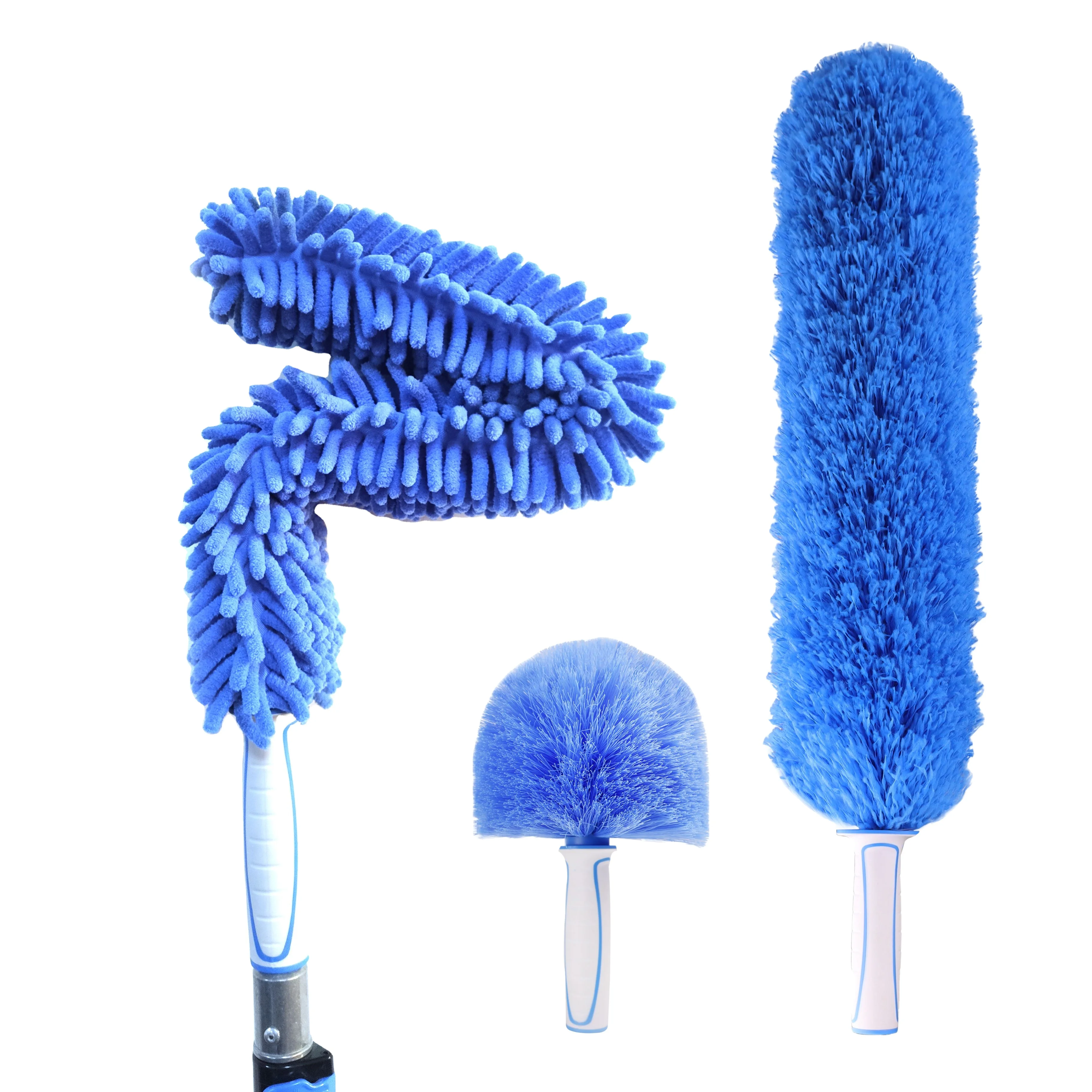 New Design 4ft Wholesale Dust Fluffy non woven Microfiber Duster with handle For Cleaning duster Hot Sale