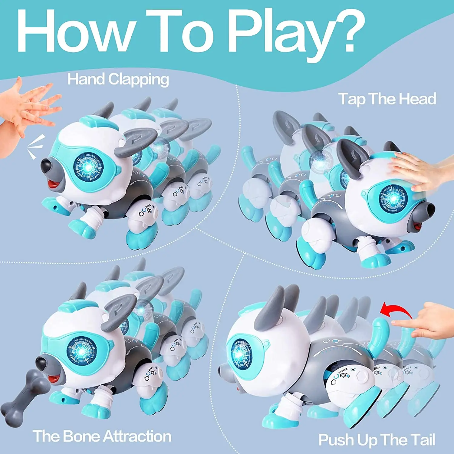 Stem DIY Pet Dog Toys, DIY Robot Dog Toys for Kids, Interactive Remote Control Puppy Robot Pet Toy, Robot Dog for Sale