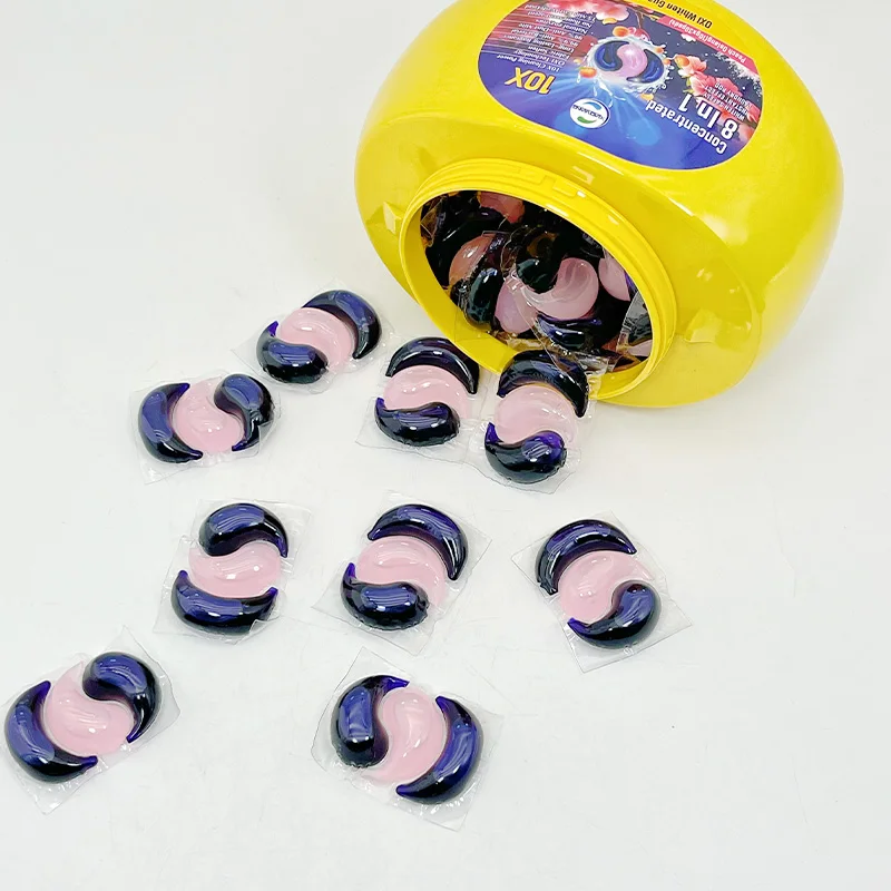 Anti Mite Disposable Laundry Detergent Pods Active Enzyme 3 4 5 in 1 Laundry Capsule Pods Manufacturer