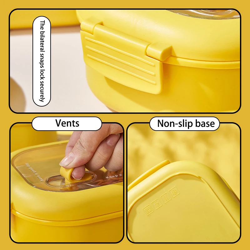 Japanese Thermal Insulation Plastic Tiffin Bento Lunch Box Creative Food Container Kids Outdoor  School  Picnics Box Set