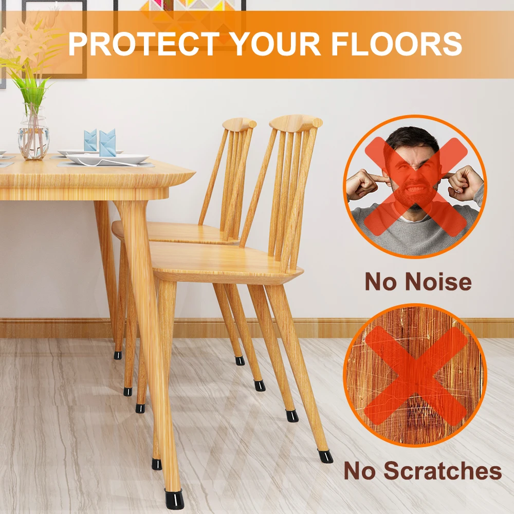 16pcs Factory Supply Furniture Moving Kit No Noise Felt Floor Protector Self Adhesive Felt Furniture Pads Black