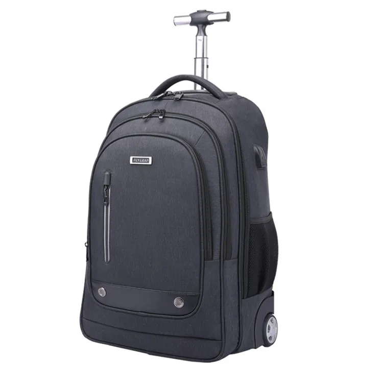 Italian design roller bag waterproof trolley bags pack backpack with wheel for anti theft trolley backpack