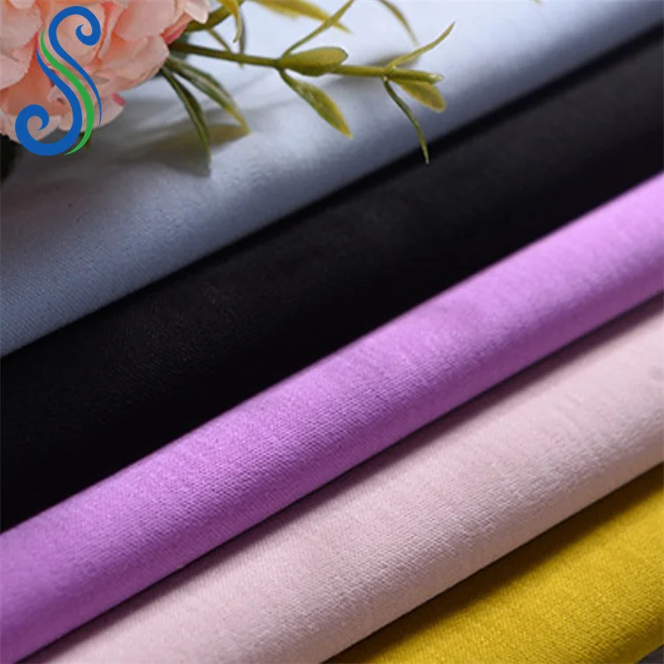 60S High Quality Mercerized 100% Pima Cotton Interlock Knitted Fabric for Tshirt