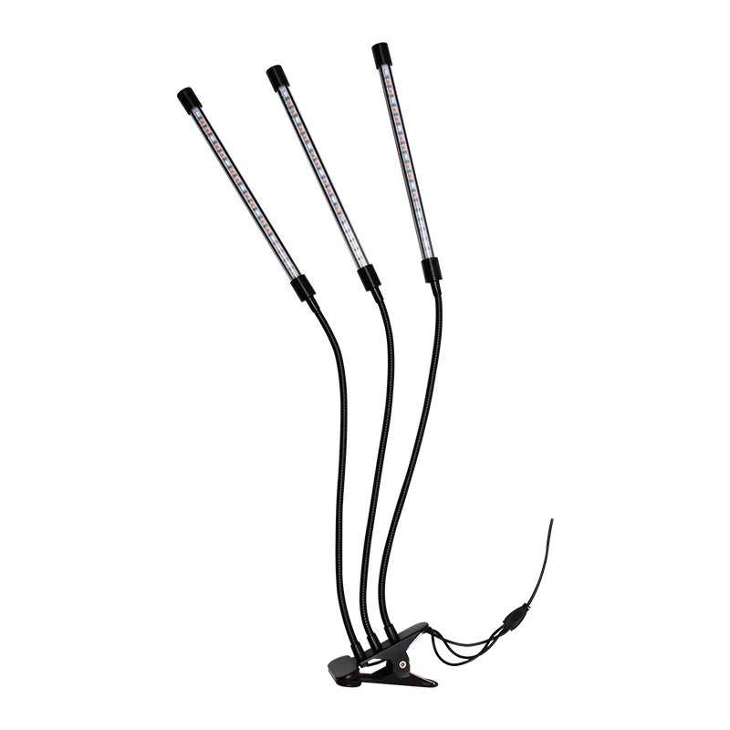 LED four head plant grow lamp with remote control USB 5V 40W full spectrum clip 80LED growing light