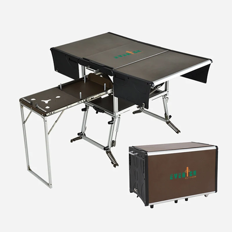 Bulin C650 Portable Outdoor Family Picnic BBQ Mobile Kitchen Counter Folding Aluminum Alloy Cookware Equipment Camping Utensils