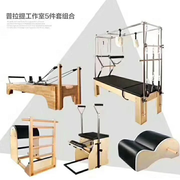 Factory Direct Sale Commercial Home Use Gym Equipment Wooden Body Balanced Cadillac Pilates Reformer