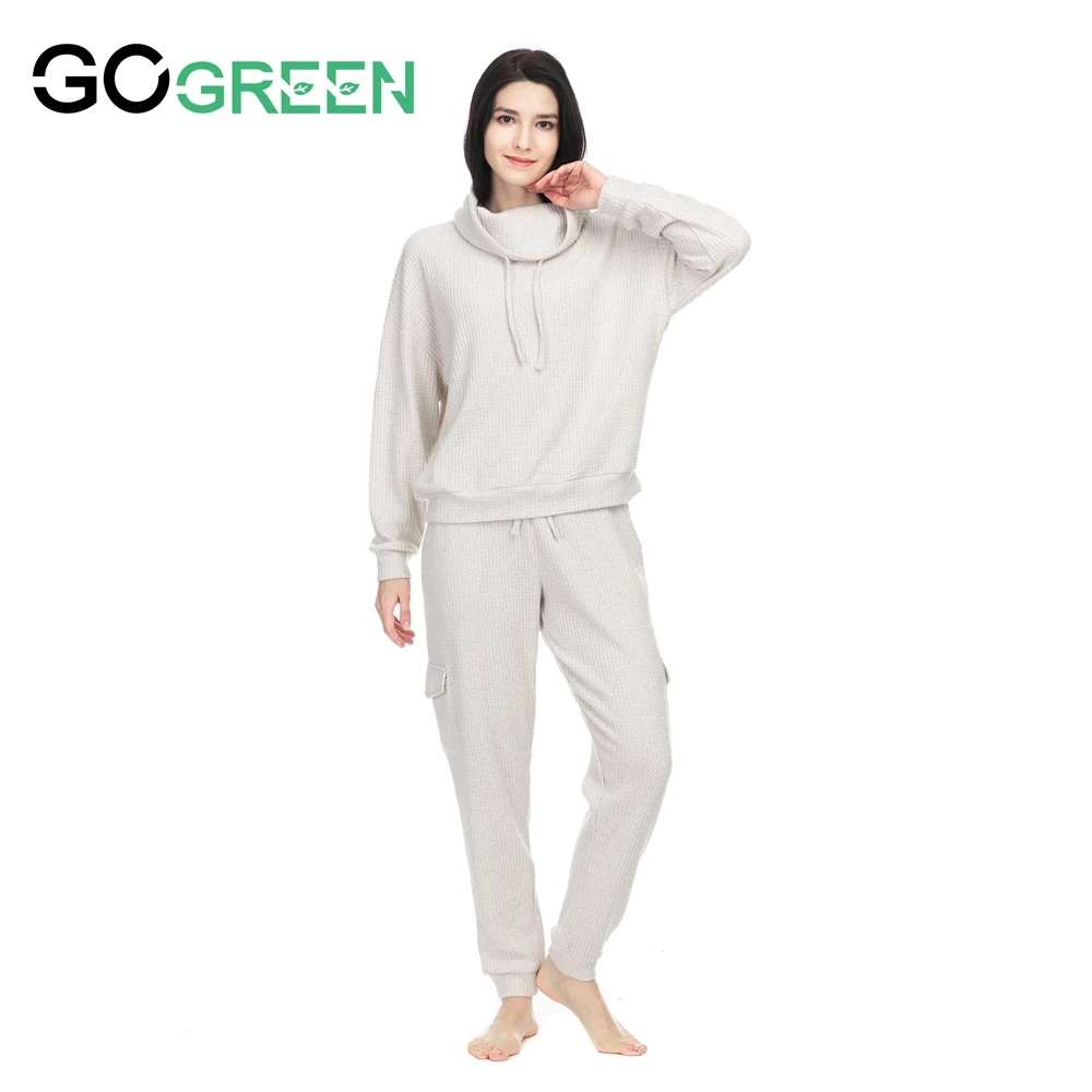 Homewear Comfortable Living Room Fleece Women Lounge Wear Sets 2pcs