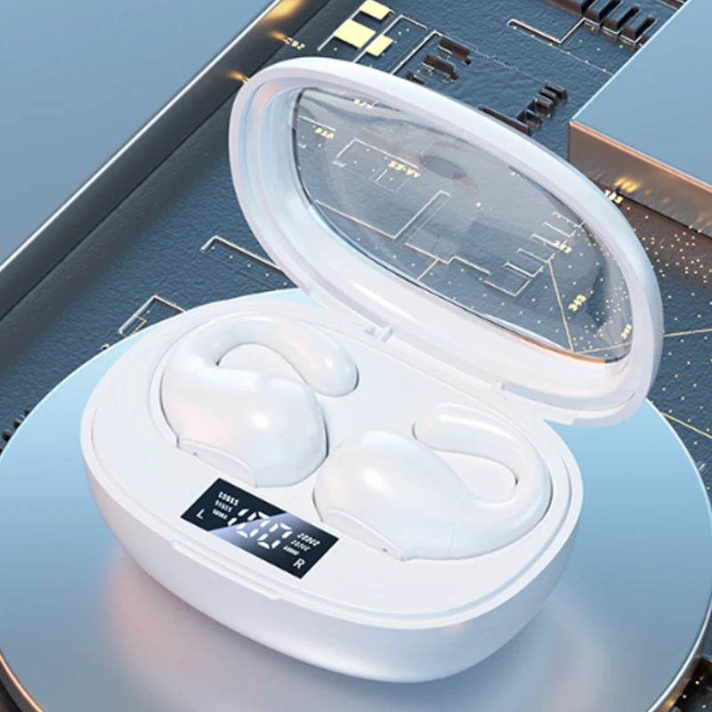 M32 TWS Wireless Bone Conduction Headphones Blue tooth 5.3 Earphone Waterproof Sports Earbuds Earring Ear Hook With Mic Headset