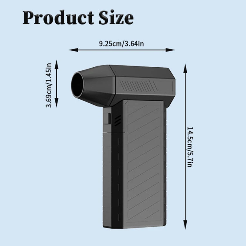 Powerful 130000rpm Mini Turbo Jet Axial Fan Metal Air Cooling Tunnel Ventilation Jet Blow for Car Wholesale Pistol Mini Jet Fan