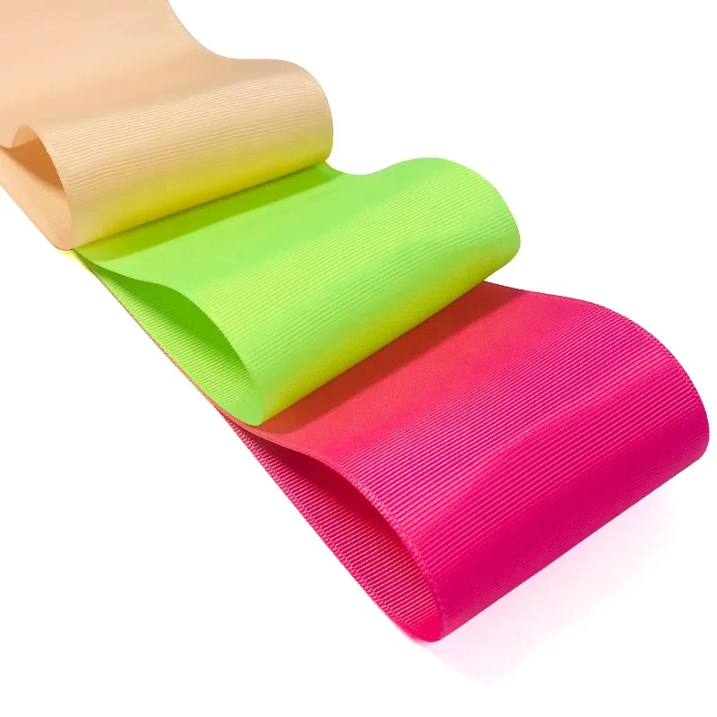 Factory Wholesale 3 inch 75mm Solid Color Grosgrain Ribbon For Bows