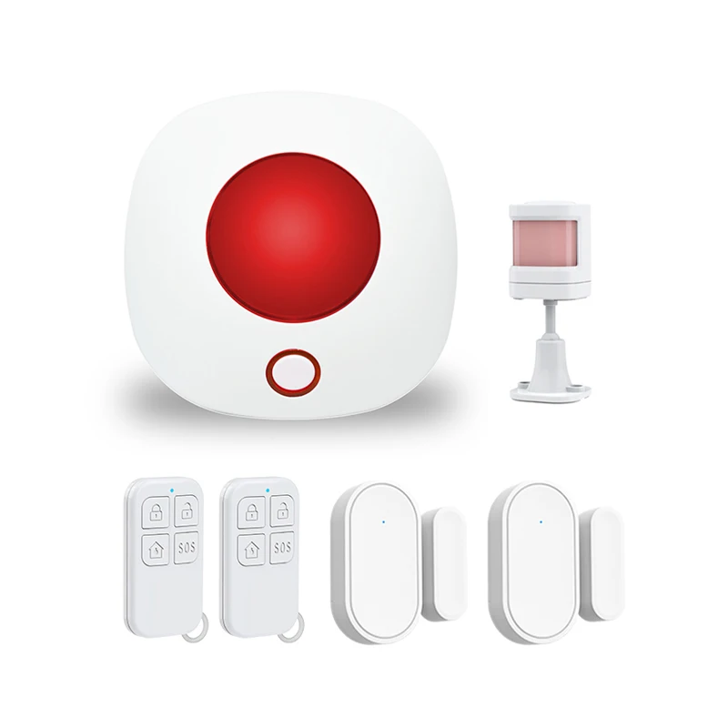 Tuya Smart Indoor Wireless WiFi Alarm Siren For Home Security Working Together with 433Mhz Sensors