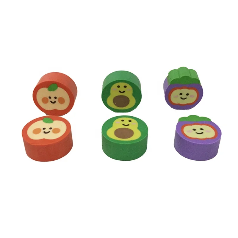 2024 New Products Good Price Stationery Sets Custom Logo Rubber Eraser For Kids Gift Kawaii Pencil Erasers Set