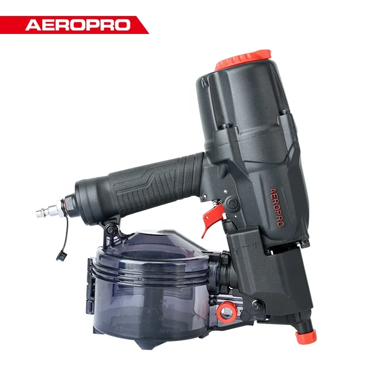AEROPRO CN65RA 2-1/2IN Air Coil Siding Nail Gun High Industrial Quality Pneumatic Nailer Adjustment for Furniture & Pallet