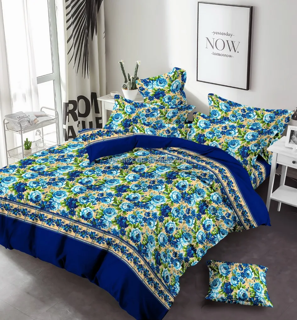 Hot sell new design printed mattress pongee lining fabric 100% polyester soft and waterproof for bed sheet set