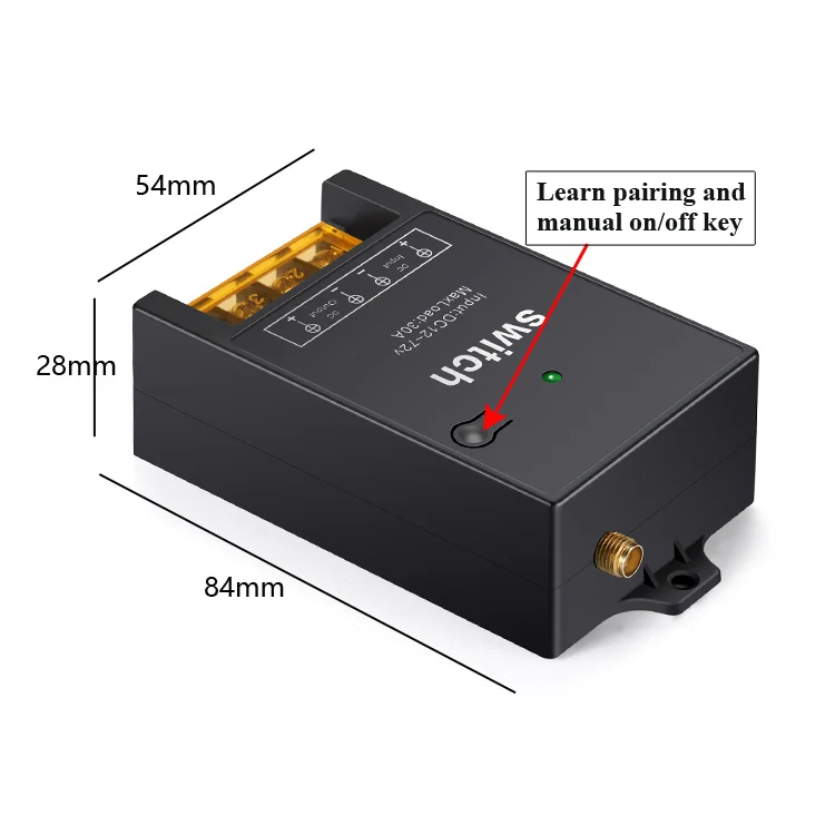 GLC Rf 433Mhz DC 12v 24v 48v Relay Receiver smart home light interruptor inteligente Wireless Remote Control Switches for motor