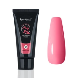 Wholesale Factory Price High Quality 50ml UV Poly Gel For Nails OEM/ODM Free Sample Long Lasting Gel