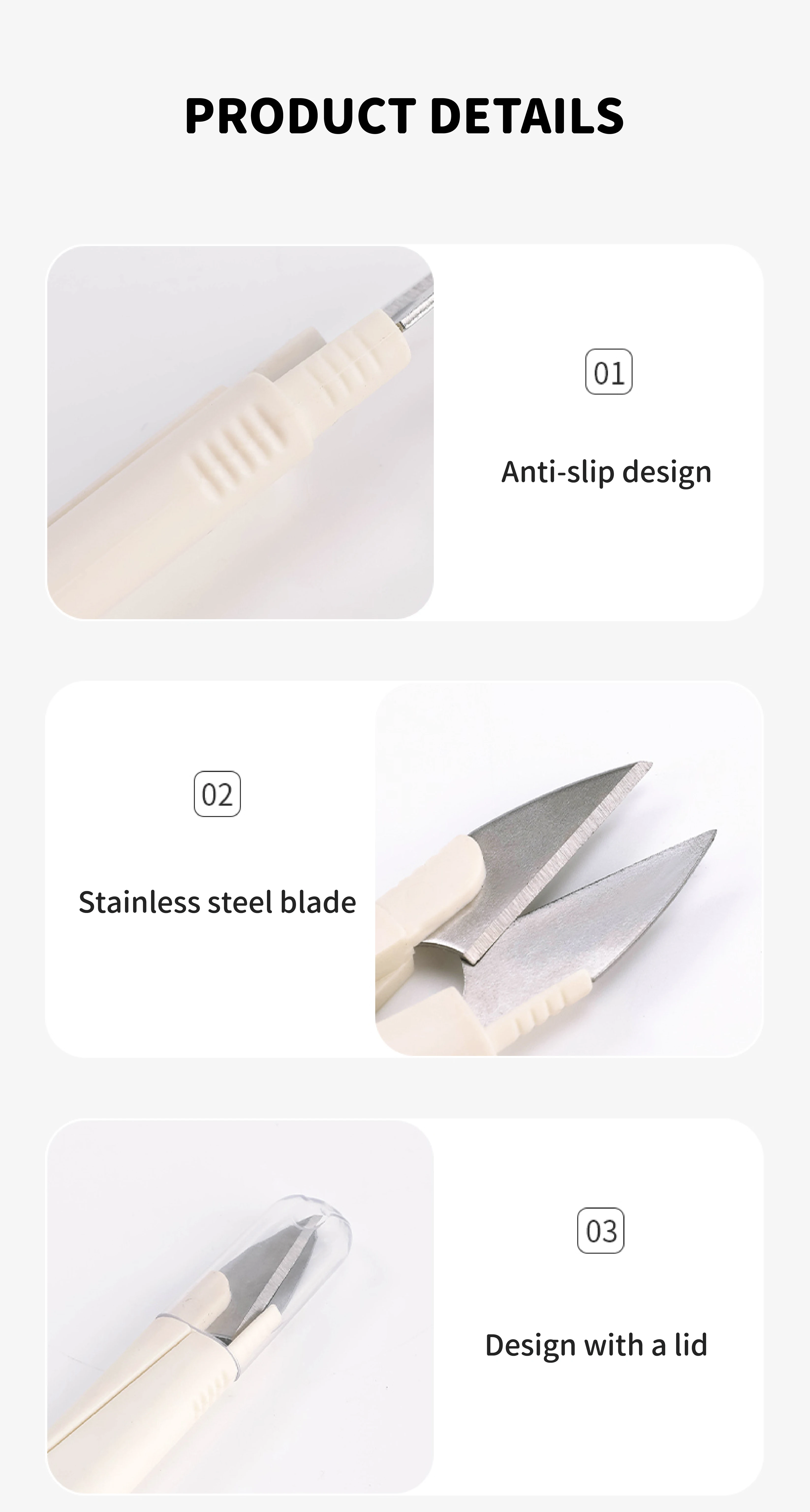 Sewing Scissors Portable Scissors Cutter Outdoor Cutting Tool, U Shape Scissor Beading Thread Cutter Fishing Line