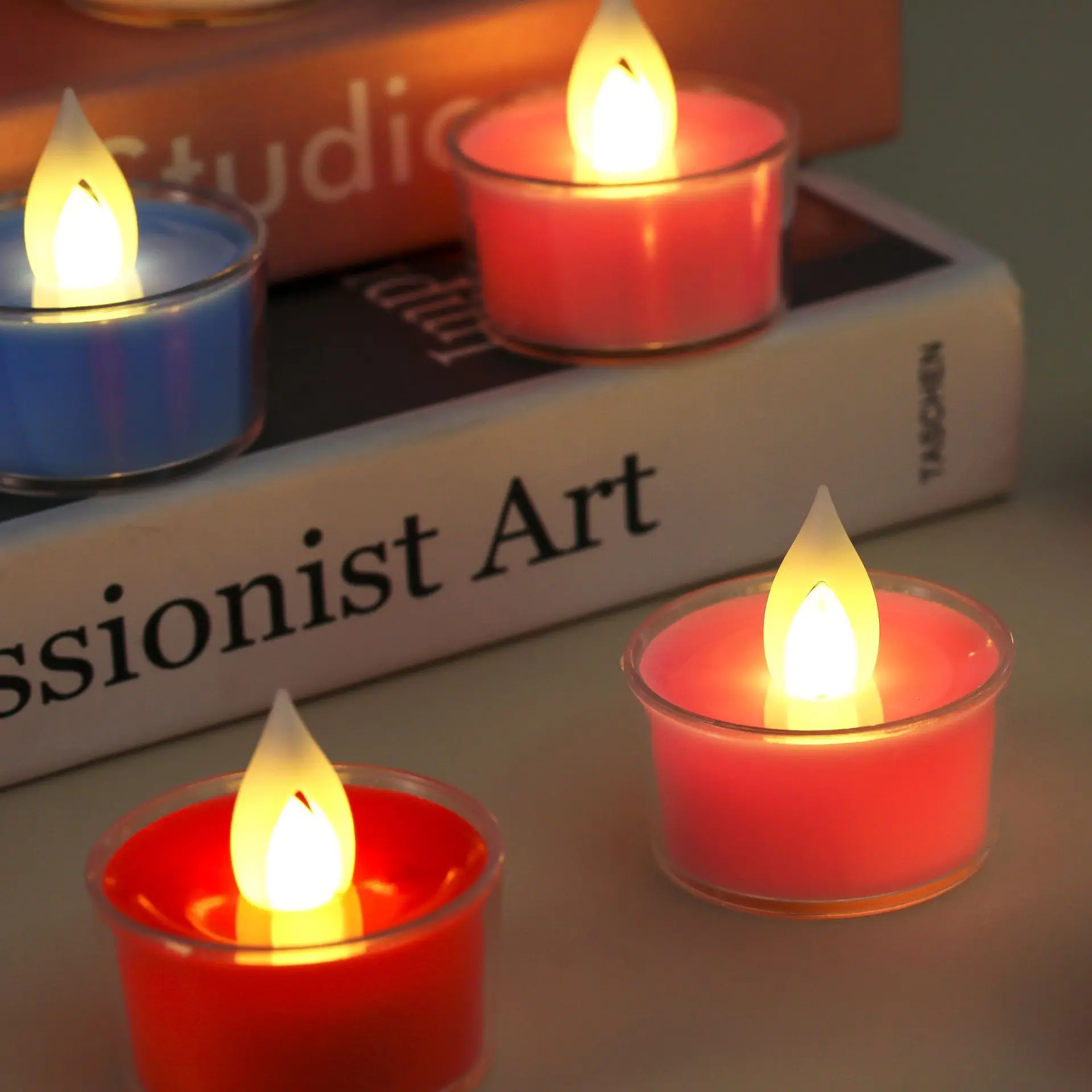 Beautiful LED Tea Lights  Battery Operated Electric Tealight Candles for Christmas Day