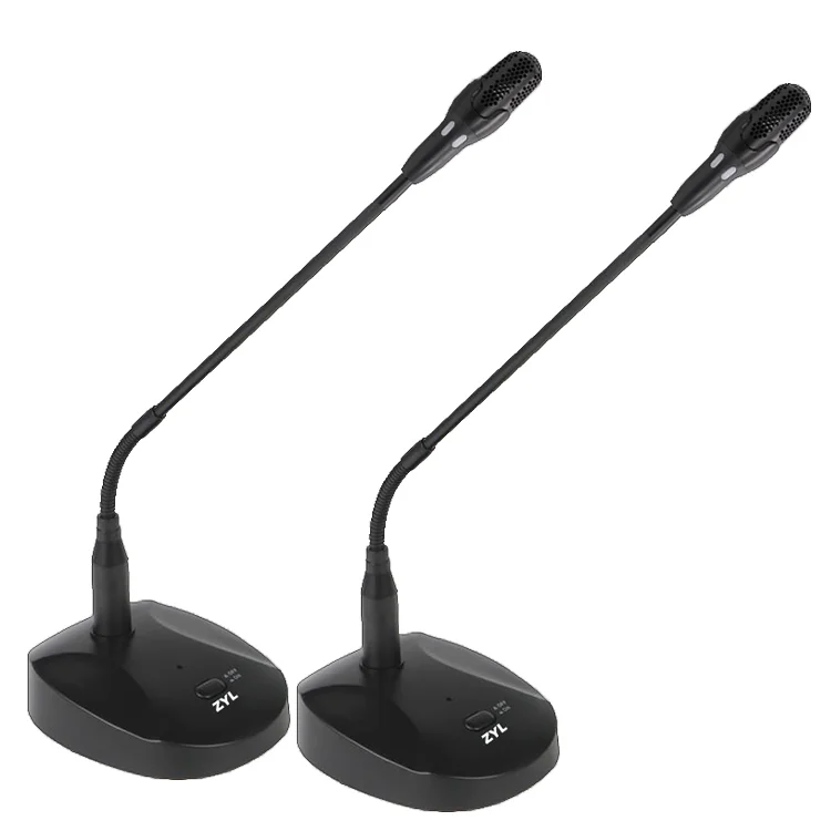 Flexible Goose-Neck Desktop Standing Microphone Mic Speaker Stereo Karaoke Microphone Conference Microphone