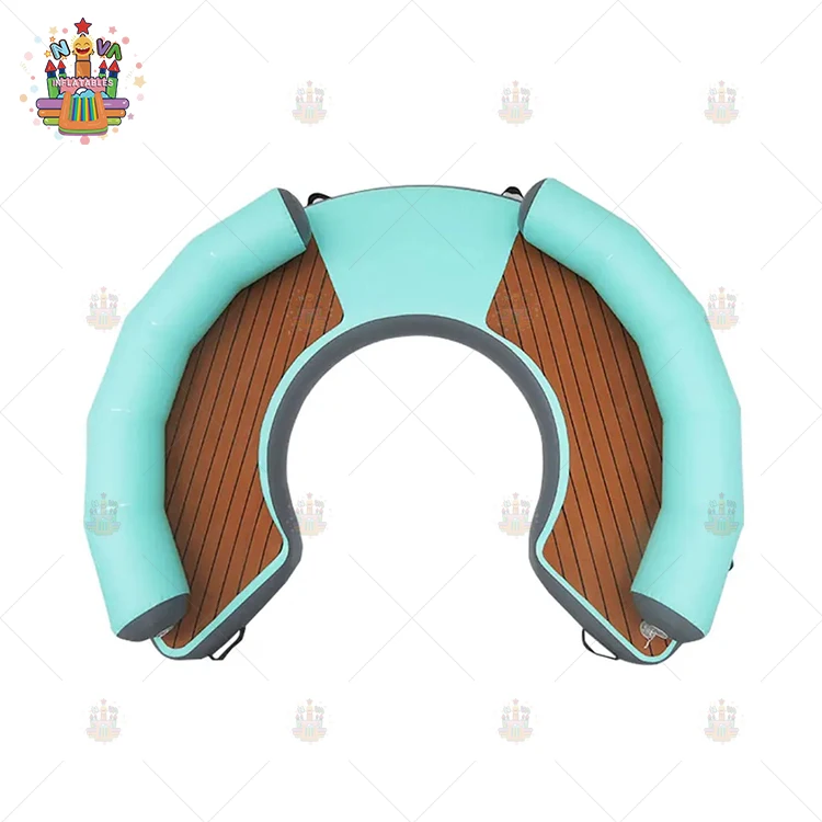 Best seller summer water play equipment inflatable water floating raft yacht jet ski
