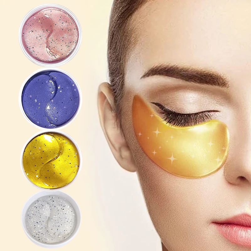Removing bags and Anti aging under eye patches private label 60pcs starry eye mask bio gel eye pads