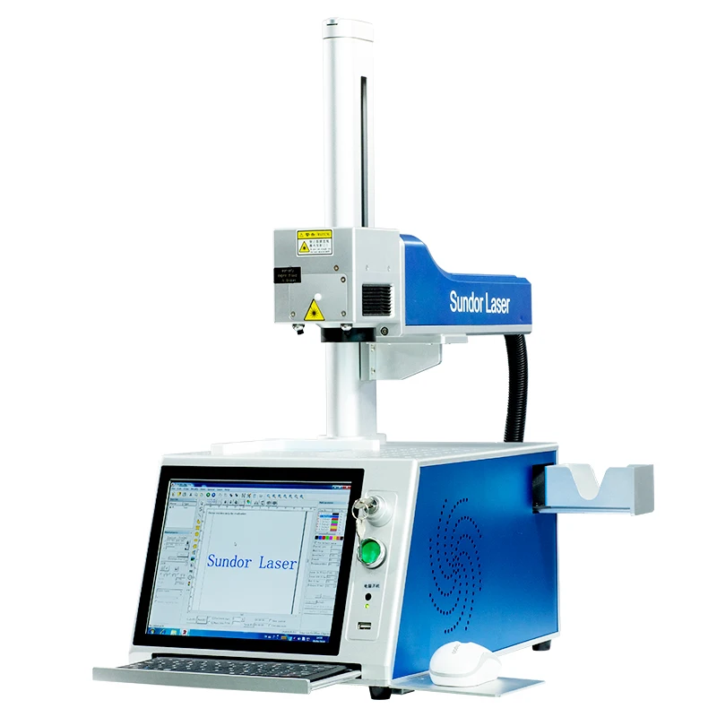 
Promotion Hot Export 20w 30w Rotate laser marker fiber laser marking machine for metal plastic 