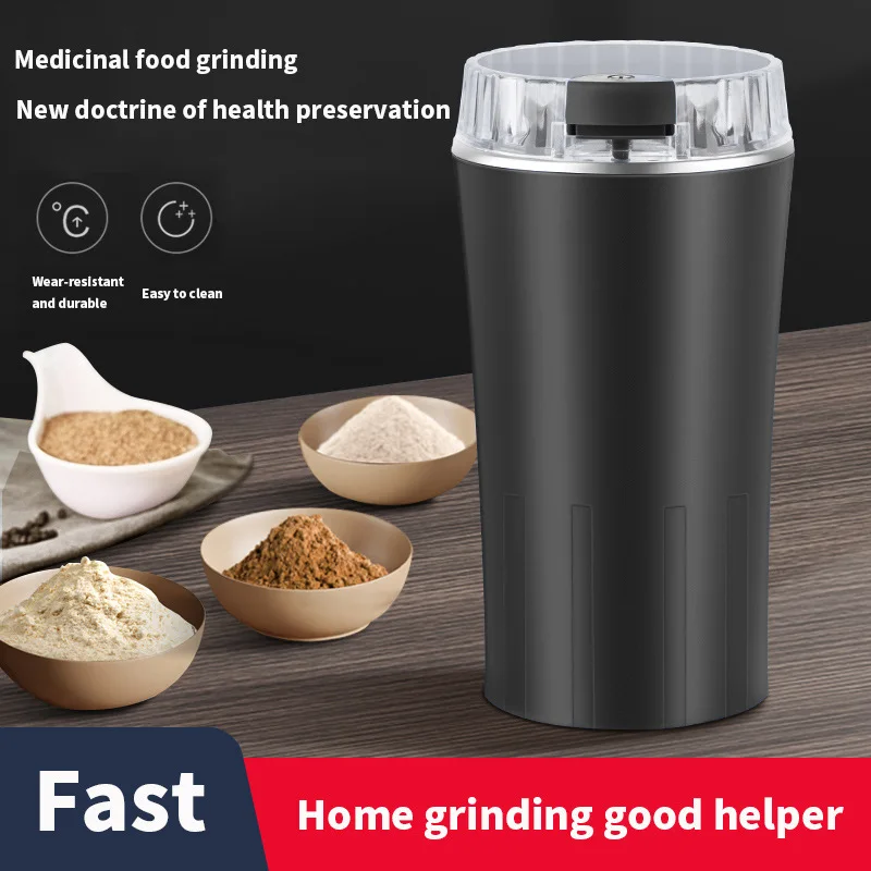 Mini Coffee Grinder Portable Electric Bean Mill and Baby Food Processor Manual Power Source for Household Use