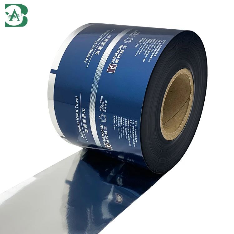 customized printing packaging roll films metallized film rolls custom printed 3 Side Seal zipper bag