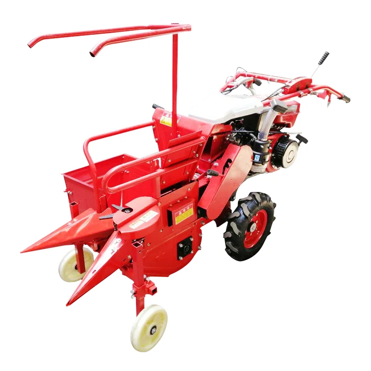 Walking tractor corn maize harvester / 2 row corn harvester / corn harvester manual